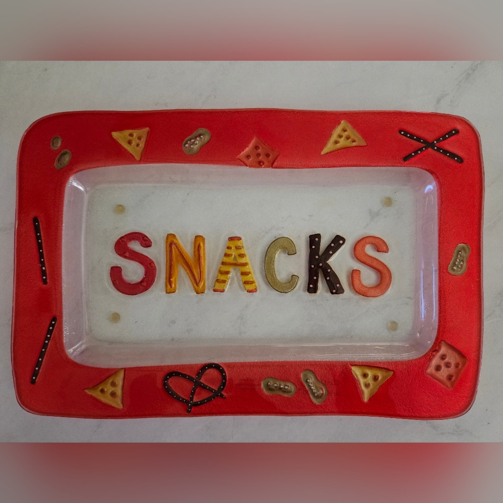 Lori Siebert for Silvestri Hand-blown Snacks Tray